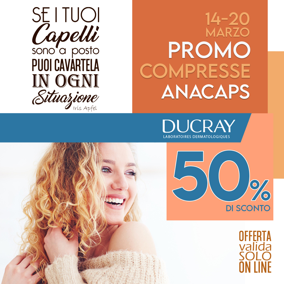 LA SALUTE DEI CAPELLI PARTE DA DENTRO..
PROMO ANACAPS